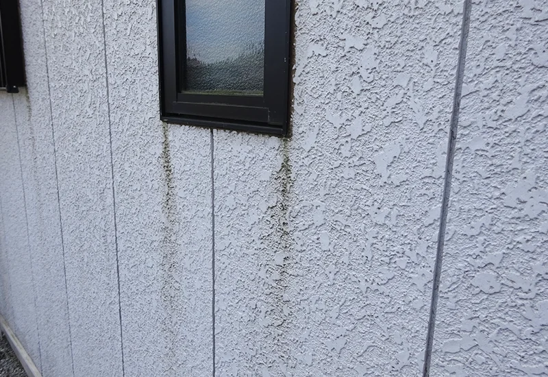 窓周りの雨染み